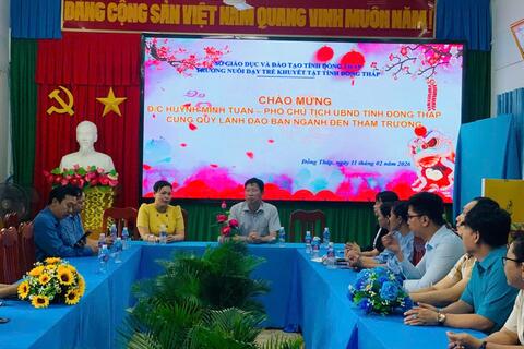 Đồng Tháp tăng cường trợ giúp giáo dục người khuyết tật