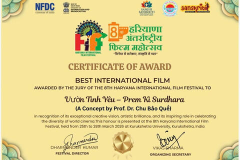 Phim về Quan họ giành giải xuất sắc tại Liên hoan phim quốc tế