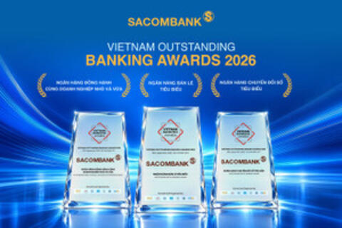 Sacombank 'lập hat trick' giải thưởng nhờ năng lực số và thấu hiểu khách hàng