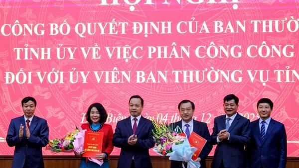 Điện Biên điều động, phân công nhiệm vụ mới đối với 2 uỷ viên Ban Thường vụ Tỉnh uỷ