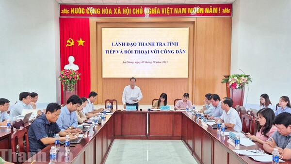 Chánh Thanh tra tỉnh An Giang tiếp công dân định kỳ ngày 25 hàng tháng