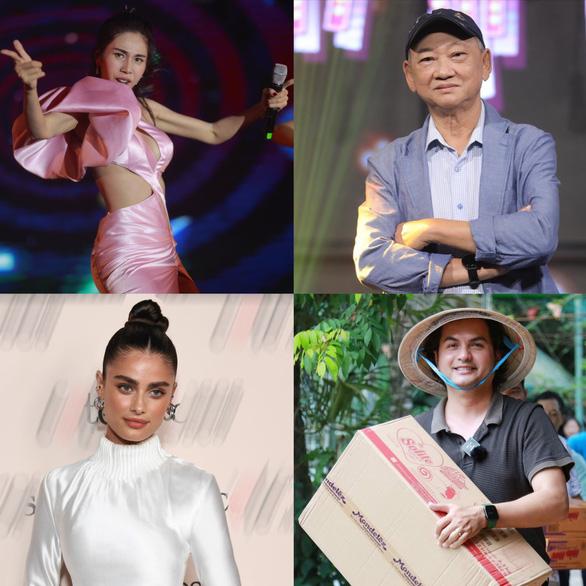 Thiên thần nội y Taylor Hill diện đầm của Công Trí, Đức Tiến thăm hỏi trẻ kém may mắn - Ảnh 1.