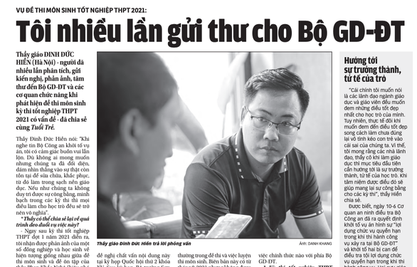Bộ GD-ĐT chưa thể hiện rõ trách nhiệm - Ảnh 1. Bộ GD-ĐT chưa thể hiện rõ trách nhiệm - Ảnh 1.