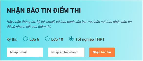 Mời thí sinh đăng ký nhận báo điểm thi tốt nghiệp THPT 2022 - Ảnh 1.