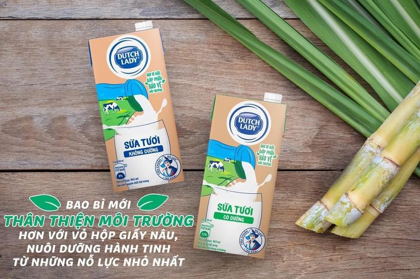 Cô Gái Hà Lan tiên phong giới thiệu hộp sữa giấy nâu bảo vệ môi trường ảnh 1