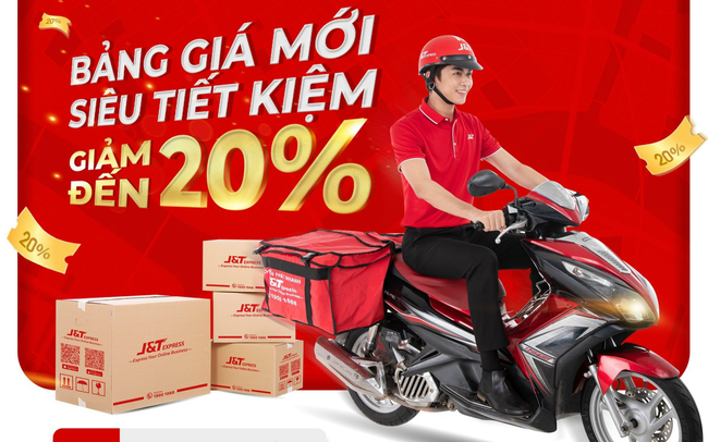 J&T Express giảm giá cước vận chuyển, đồng hành cùng chủ shop