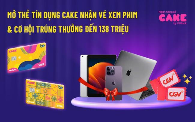 2 phút mở thẻ tín dụng Cake, rinh ngay iPhone 14 ProMax