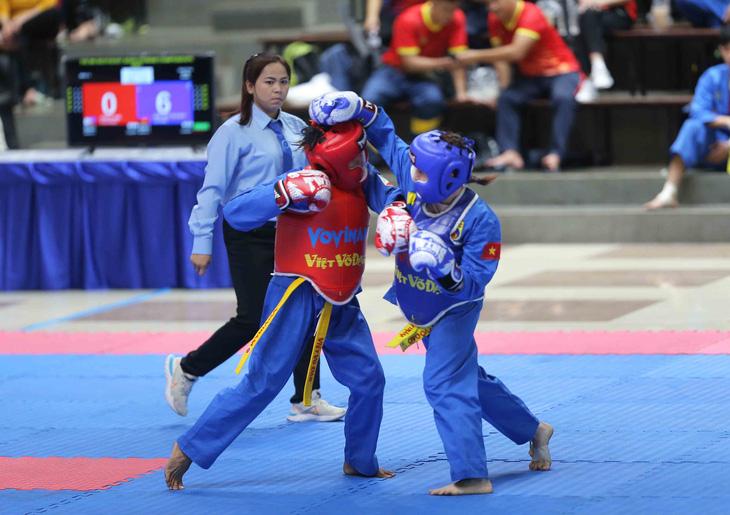 Tại SEA Games 32, vovinam là môn thi có nhiều huy chương thứ 4 ở SEA Games 32 - Ảnh: Lê Giang Tại SEA Games 32, Vovinam là môn thi có nhiều huy chương thứ 4 ở SEA Games 32 - Ảnh: Lê Giang