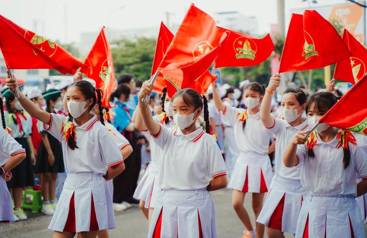 3.000 học sinh thi nghi thức và Tiếng kèn Đội ta - Ảnh 5.