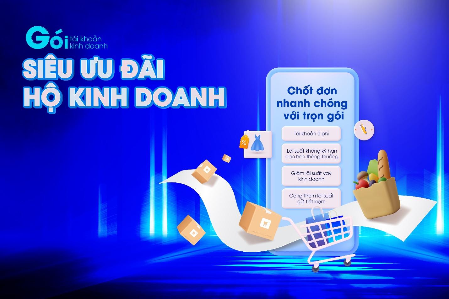 Gói tài khoản kinh doanh giảm lãi vay, cộng lãi tiết kiệm, miễn nhiều loại phí - Ảnh 1. Gói tài khoản kinh doanh giảm lãi vay, cộng lãi tiết kiệm, miễn nhiều loại phí - Ảnh 1.