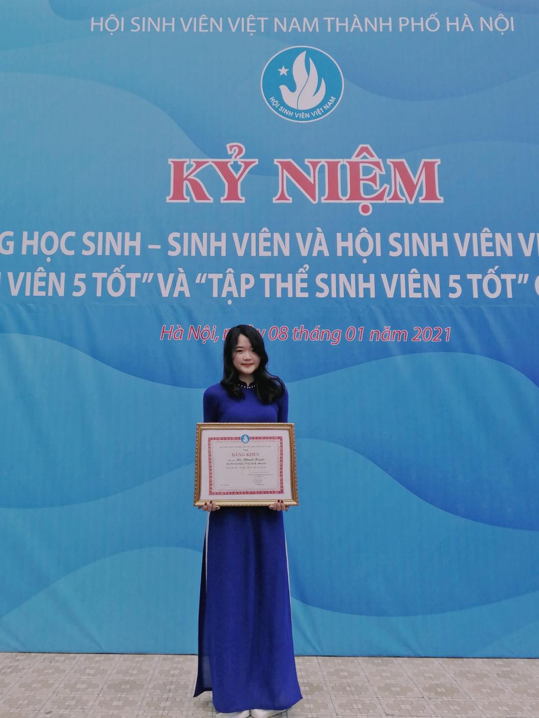 Bùi Khánh Huyền, Trường Đại học Công nghệ, ĐHQG Hà Nội - Ảnh: NVCC