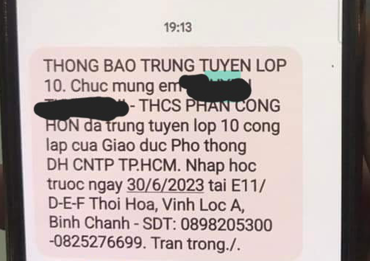 Chưa có điểm chuẩn đã nhận tin nhắn đậu lớp 10, thông tin thí sinh bị lộ? - Ảnh 4.