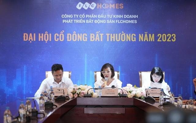 ĐHCĐ bất thường FLCHomes bầu ban lãnh đạo mới: Bà Trần Thị Hương giữ chức Chủ tịch HĐQT