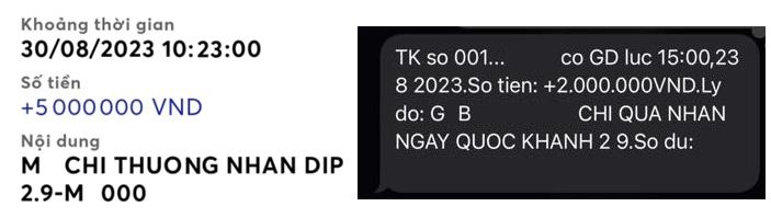 Hé lộ mức thưởng 02/9 của các ngân hàng - Ảnh 1.