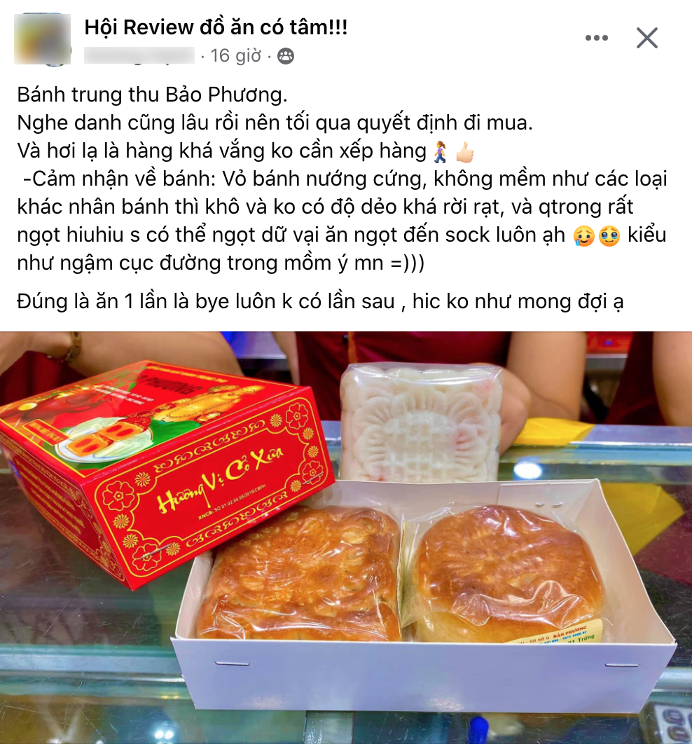 Bánh Trung thu Bảo Phương bị chê cứng, "sốc" vì quá ngọt nhưng rất nhiều dân mạng đã đưa ra phản ứng bất ngờ - Ảnh 2.