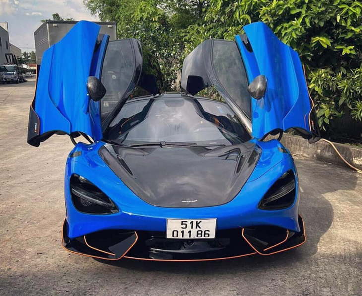 Chiếc McLaren 765LT đã gây sốt khi là chiếc thứ hai về Việt Nam nhưng ra biển đầu tiên vào năm 2021 - Ảnh: Facebook