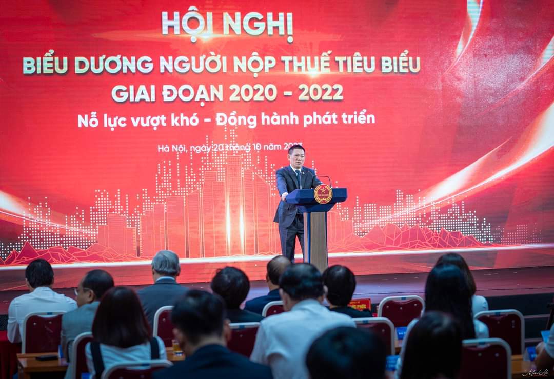 Bộ trưởng Bộ Tài chính Hồ Đức Phớc phát biểu tại Hội nghị.