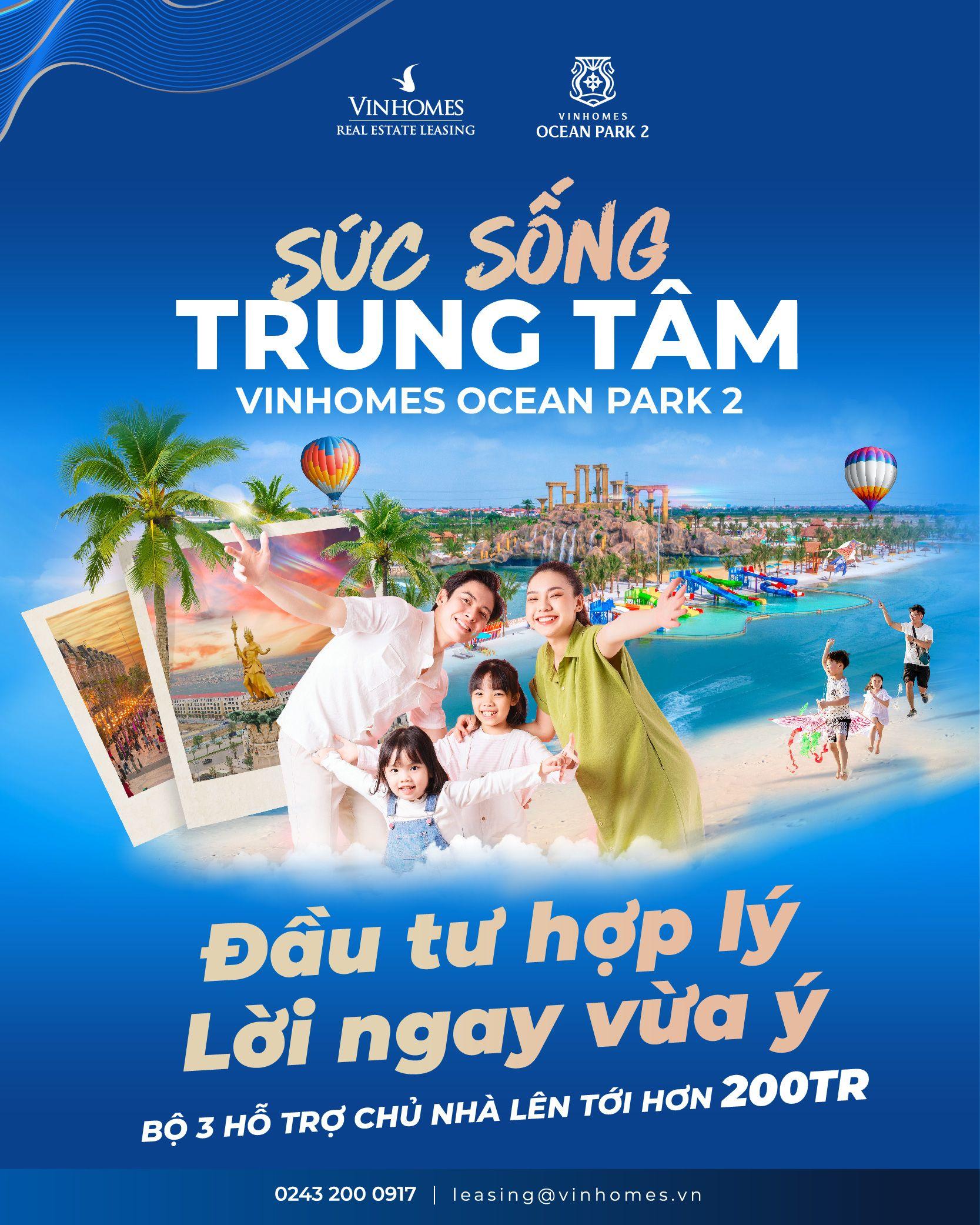 Vinhomes mở rộng chương trình “Sức sống trung tâm” tới Vinhomes Ocean Park 2,3 - Ảnh 1.