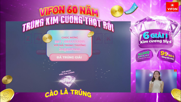 VIFON trao viên kim cương đầu tiên cho người trúng giải - Ảnh 2.