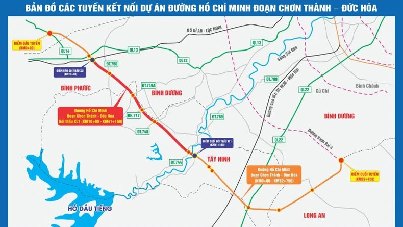 Khởi công dự án đường Hồ Chí Minh đoạn Chơn Thành-Đức Hòa - Ảnh 1