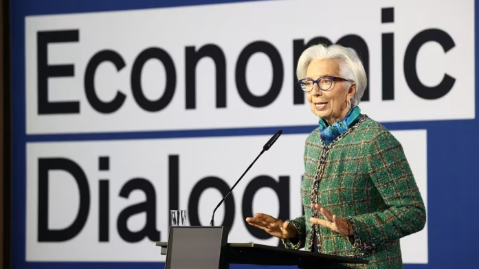 Chủ tịch ECB Christine Lagarde. Ảnh: Bloomberg