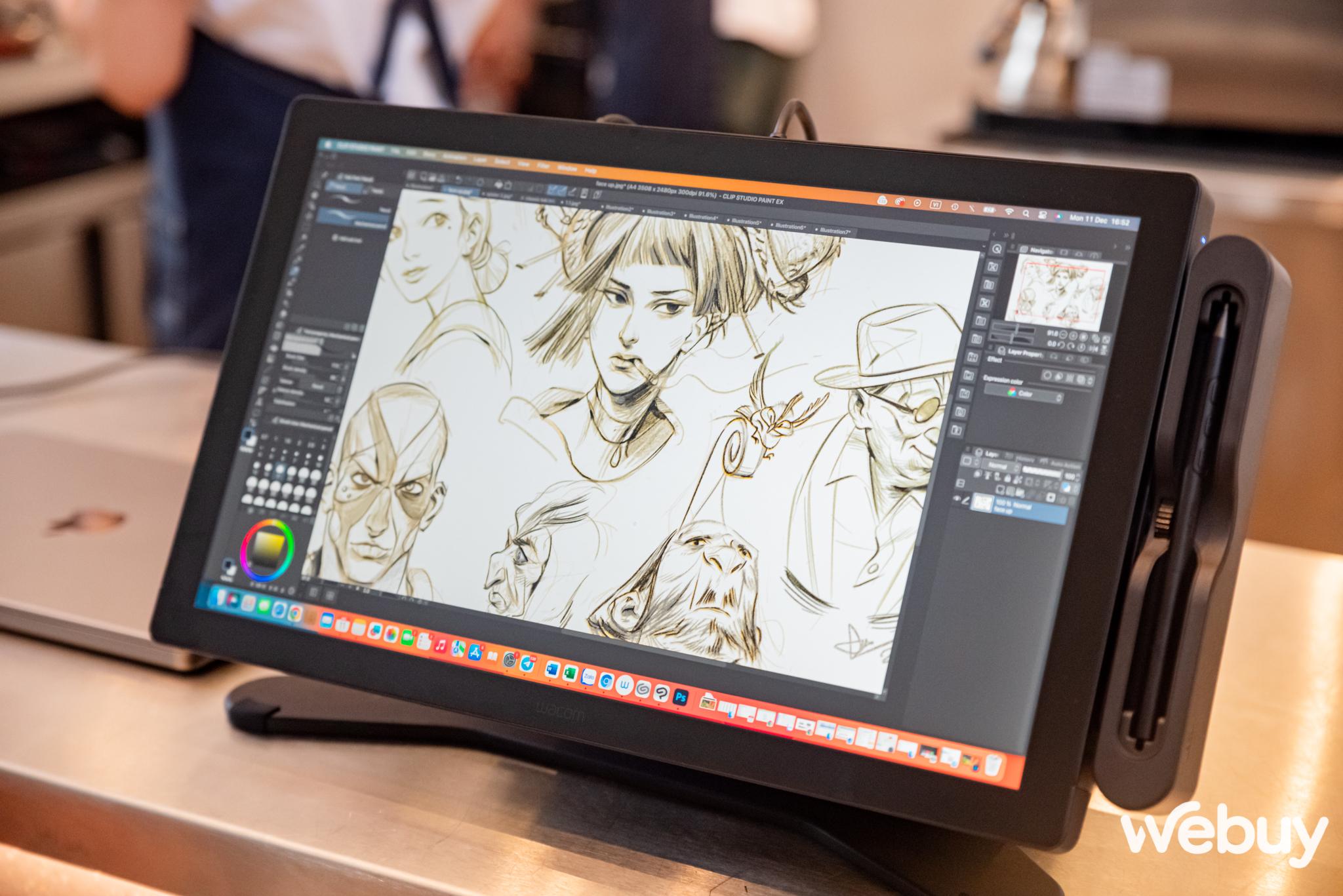 Cận cảnh bảng vẽ Wacom Cintiq Pro 17, bộ công cụ mà dân sáng tạo, thiết kế đồ hoạ “chỉ biết ước”- Ảnh 34.