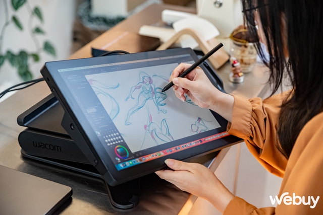 Cận cảnh bảng vẽ Wacom Cintiq Pro 17, bộ công cụ mà dân sáng tạo, thiết kế đồ hoạ “chỉ biết ước”- Ảnh 10.