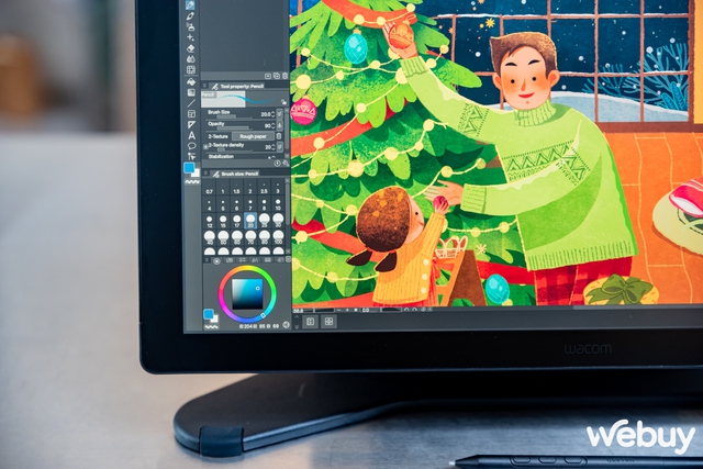 Cận cảnh bảng vẽ Wacom Cintiq Pro 17, bộ công cụ mà dân sáng tạo, thiết kế đồ hoạ “chỉ biết ước”- Ảnh 19.