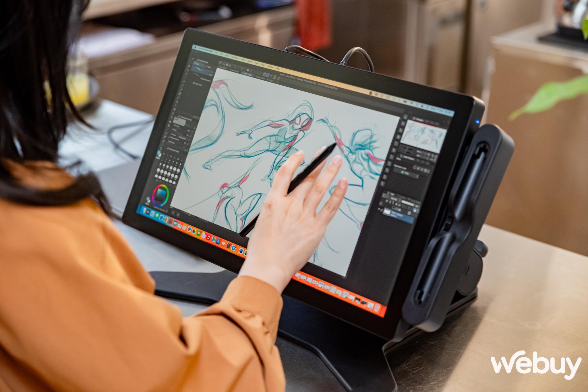 Cận cảnh bảng vẽ Wacom Cintiq Pro 17, bộ công cụ mà dân sáng tạo, thiết kế đồ hoạ “chỉ biết ước”- Ảnh 20.