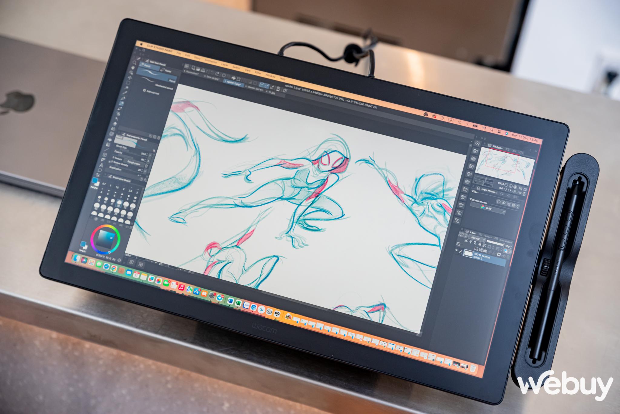 Cận cảnh bảng vẽ Wacom Cintiq Pro 17, bộ công cụ mà dân sáng tạo, thiết kế đồ hoạ “chỉ biết ước”- Ảnh 35.