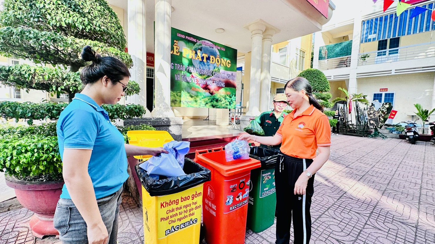 Mô hình phân loại rác thải tại Phường 9, TP. Vũng Tàu