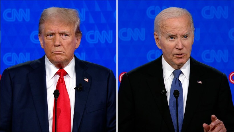 Tranh luận Biden - Trump cho mùa bầu cử Tổng thống Mỹ 2024 đang diễn ra.