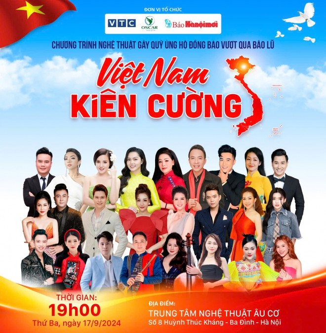 Poster của chương trình nghệ thuật &quot;Việt Nam kiên cường&quot;