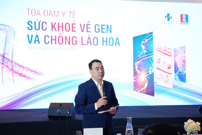 Tiến sĩ Nguyễn Ngô Quang khẳng định chiến lược phát triển khoa học công nghệ của ngành y tế Việt Nam từ nay đến năm 2030 là những vấn đề liên quan phát triển về y học cá thể, trong đó có công nghệ về gen.