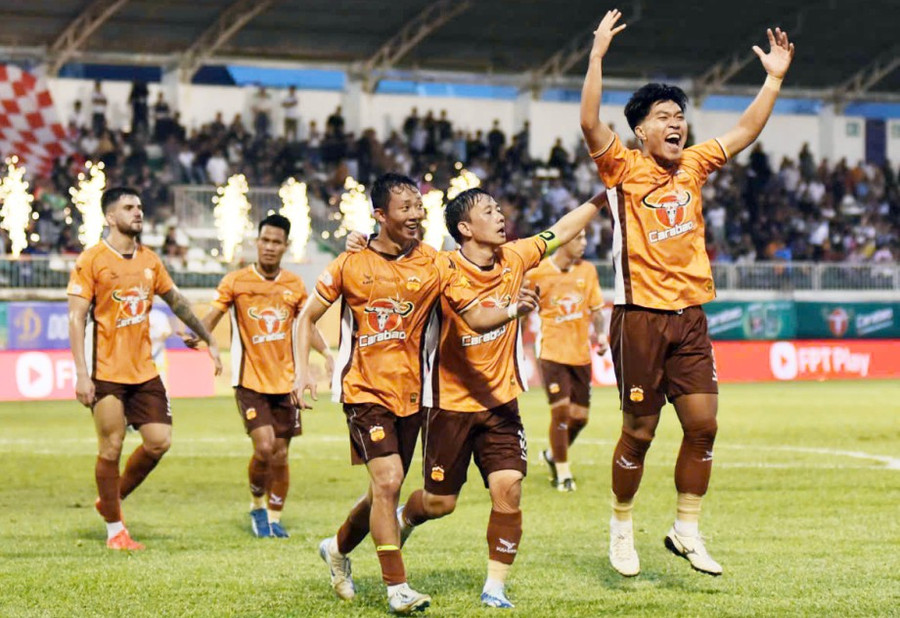 Hoàng Anh Gia Lai đang bay cao trên bảng xếp hạng V-League.