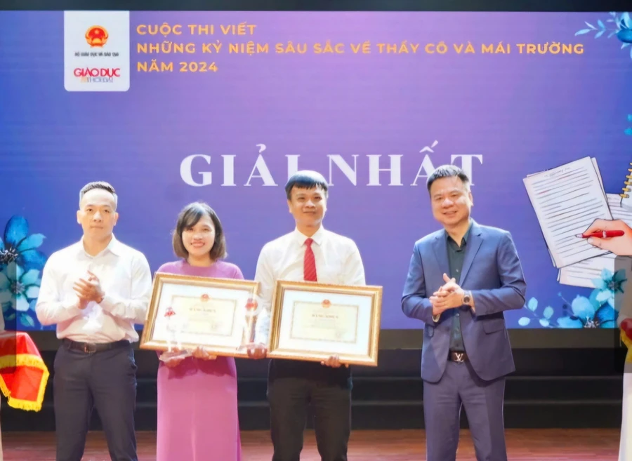 Giáo viên An Giang đạt giải Nhất cuộc thi viết “Những kỷ niệm sâu sắc về thầy cô và mái trường” do Bộ GD&ĐT cùng Báo Giáo dục và Thời đại tổ chức.