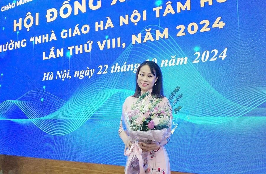 Cô Cao Thị Thu Hiền được vinh danh