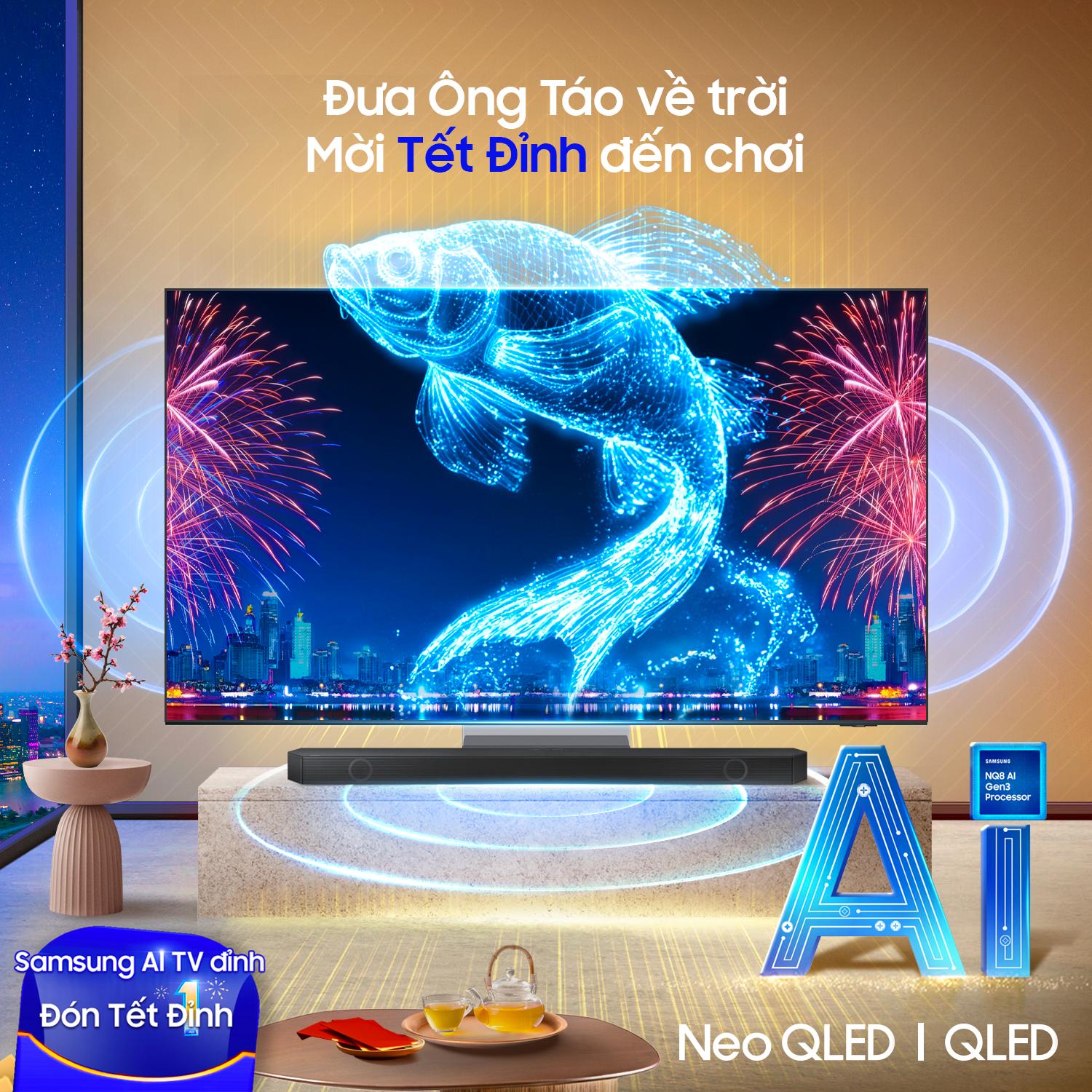 Trí tuệ nhân tạo từ Samsung AI TV tiên phong mở ra trải nghiệm Tết đỉnh- Ảnh 5. Trí tuệ nhân tạo từ Samsung AI TV tiên phong mở ra trải nghiệm Tết đỉnh- Ảnh 5.