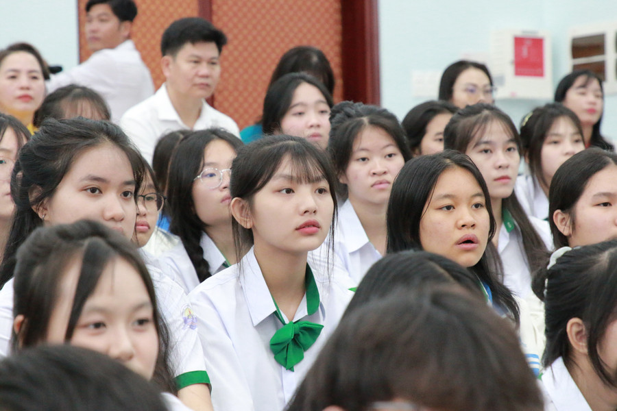 Học sinh Trường THPT chuyên Nguyễn Chí Thanh tỉnh Đắk Nông tại Lễ khai giảng năm học 2024-2025. (Ảnh tư liệu) img-0682.jpg