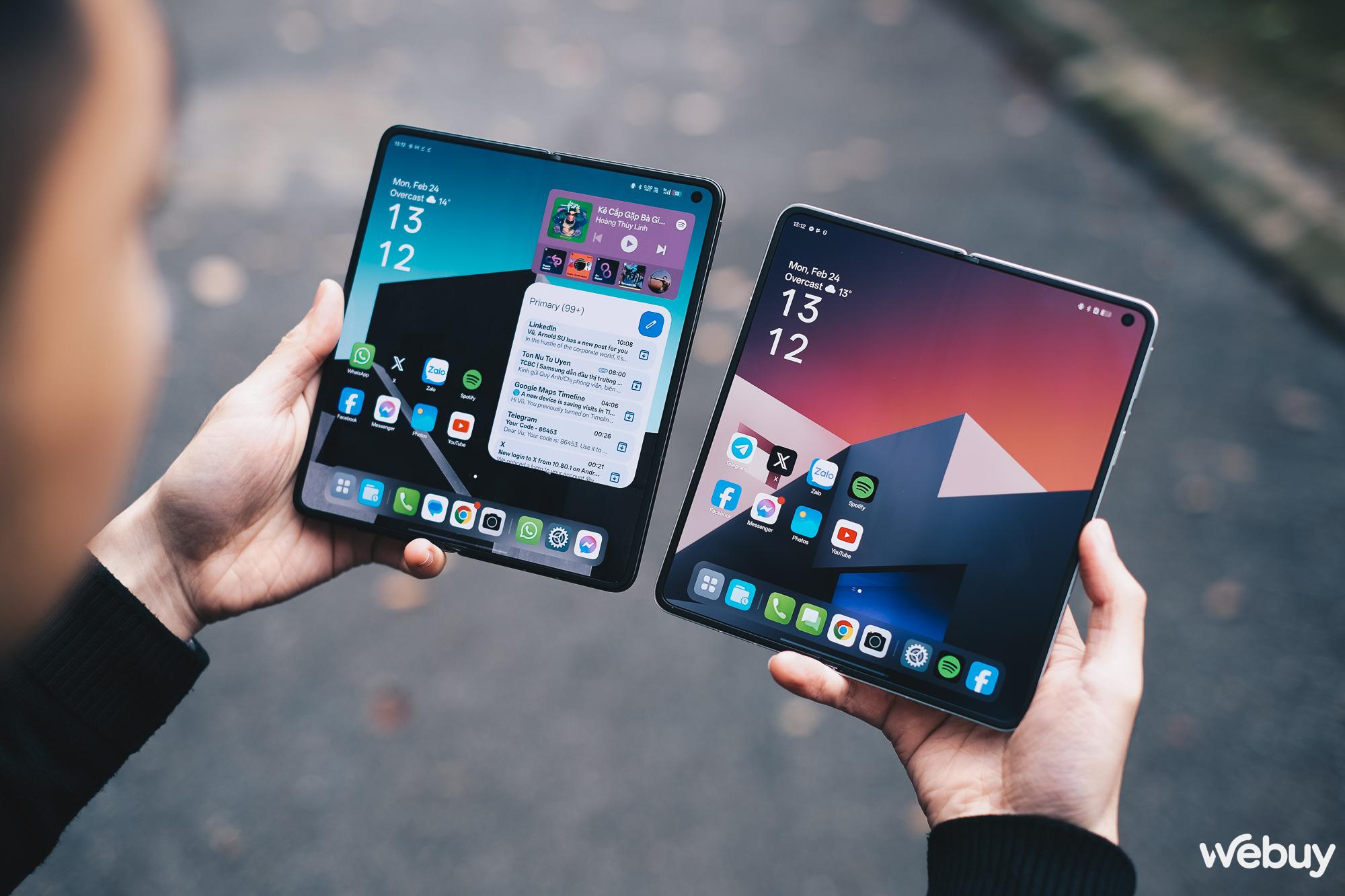So sánh hai phiên bản màu sắc của OPPO Find N5 được bán chính hãng tại Việt Nam: Lựa chọn nào dành cho bạn?- Ảnh 1. So sánh hai phiên bản màu sắc của OPPO Find N5 được bán chính hãng tại Việt Nam: Lựa chọn nào dành cho bạn?- Ảnh 1.