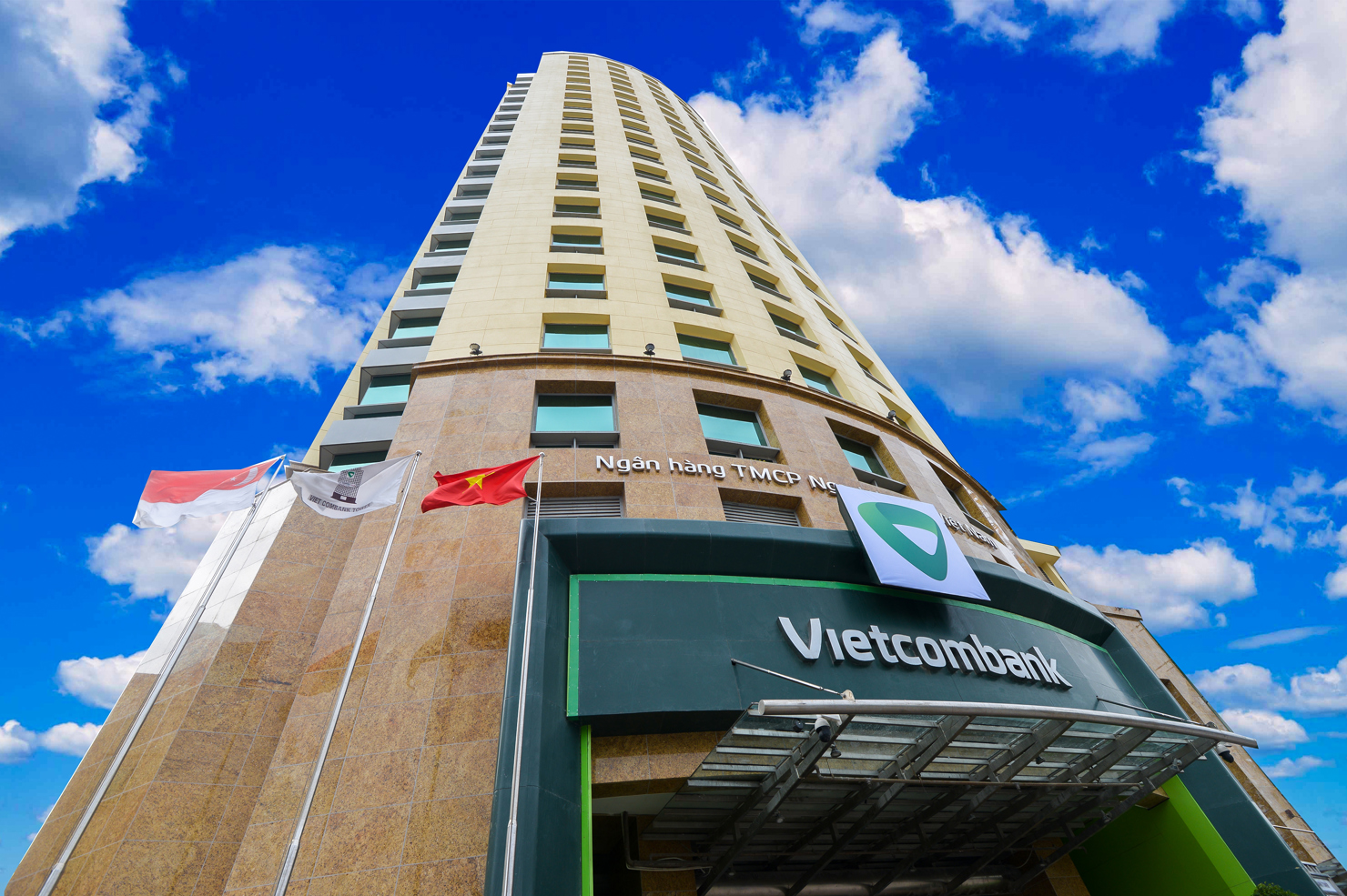 Trụ sở Vietcombank.