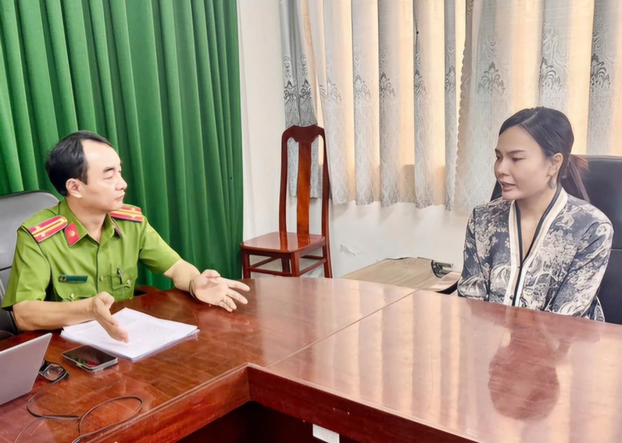 Công an An Giang tạm giữ hình sự Nguyễn Thị Kim Hoa về hành vi