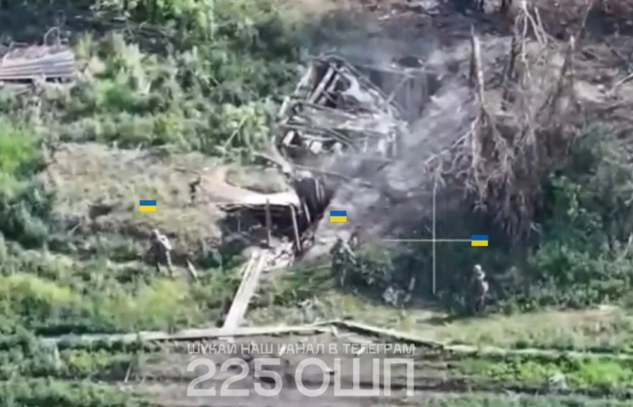 Binh sĩ Ukraine tiến sát làng Tyotkine thuộc vùng Kursk