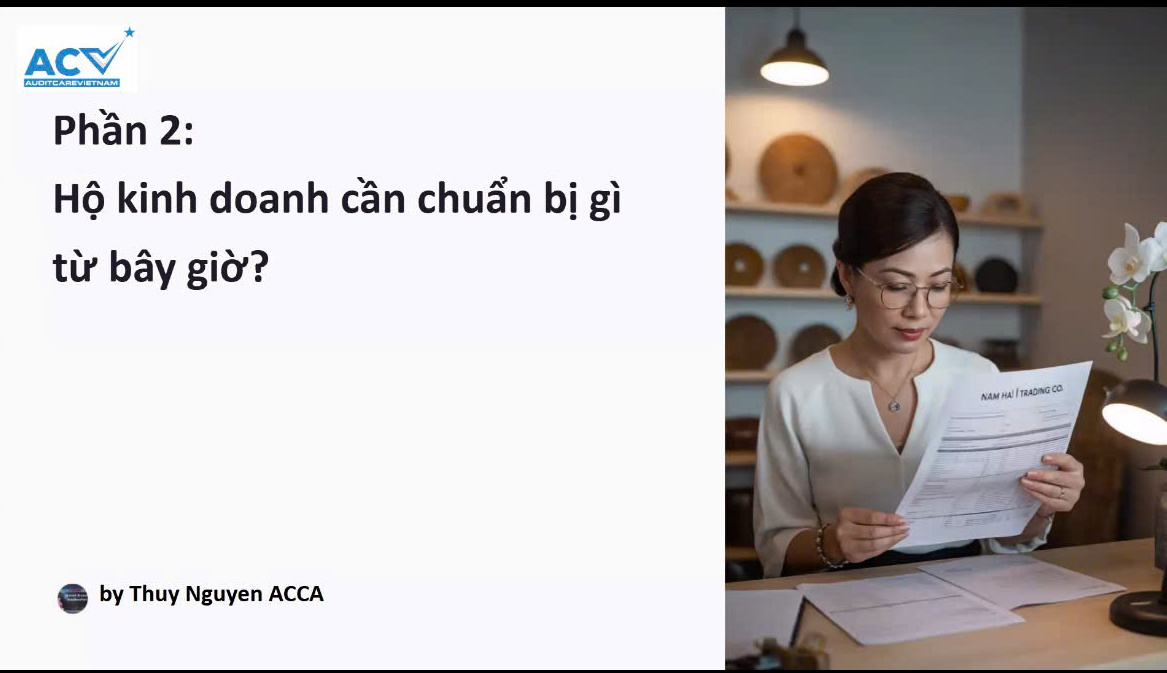 Hướng dẫn Hộ kinh doanh chuẩn bị hồ sơ thuế.