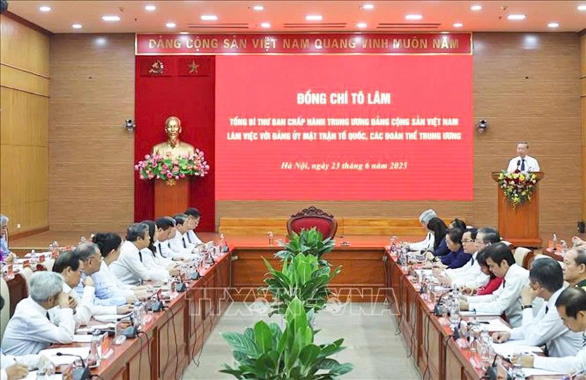 Toàn cảnh cuộc làm việc. Ảnh: TTXVN.  