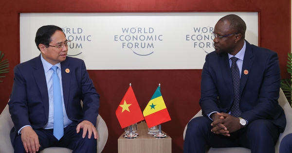 Thủ tướng Phạm Minh Chính và Thủ tướng Senegal Ousmane Songko. Ảnh: VGP