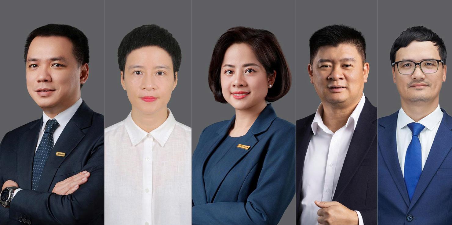 Chân dung 5 thành viên HĐQT của Eximbank.