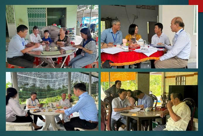 Người dân tỉnh Vĩnh Long tích cực hợp tác cung cấp thông tin cho điều tra viên