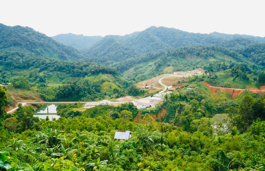Thôn Abaah 1 (xã Hùng Sơn), khu vực dự kiến xây dựng trường mới. Ảnh: Cổng thông tin điện tử UBND TP Đà Nẵng