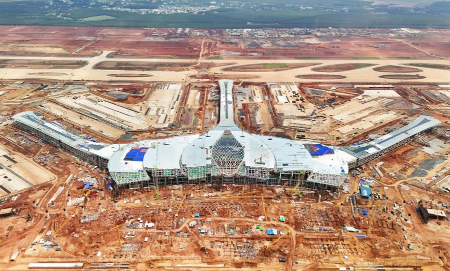 Sân bay Long Thành (Đồng Nai) đang được xây dựng. Ảnh: Phúc Uyên.
